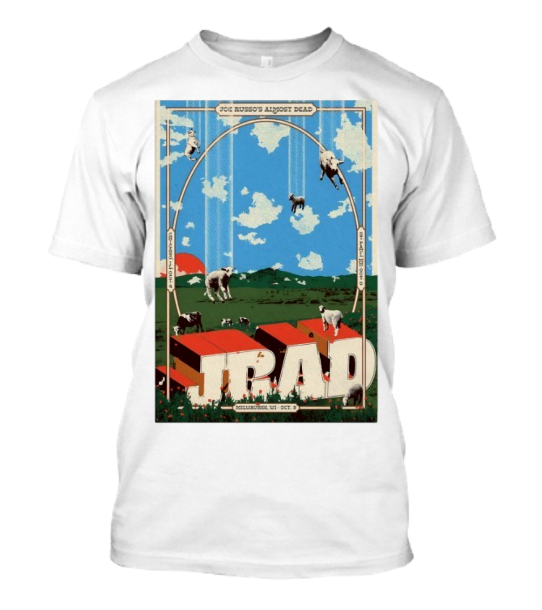 Joe Russo's Almost Dead JRAD Milwaukee WI Oct 3 2025 Lambs Clouds T-Shirt