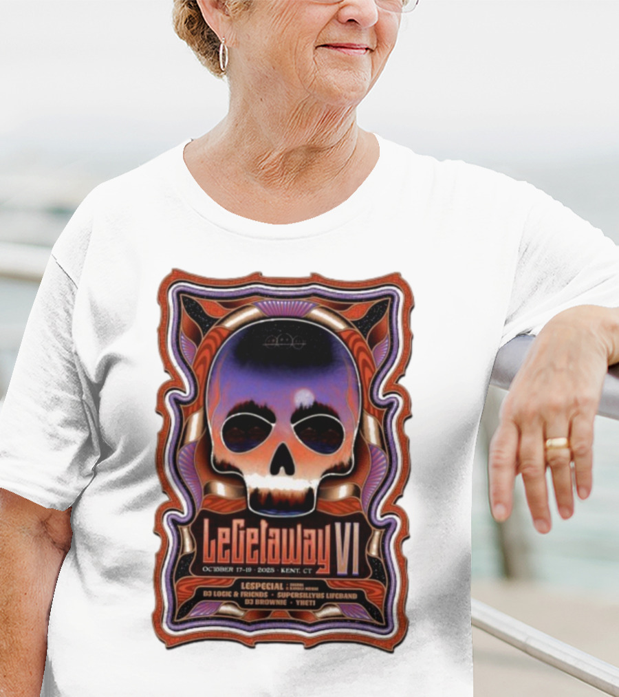LeGetaway VI Lespecial October 17-19 2025 Kent CT Skull DJ Logic Supersillyus Lifeband T-Shirt