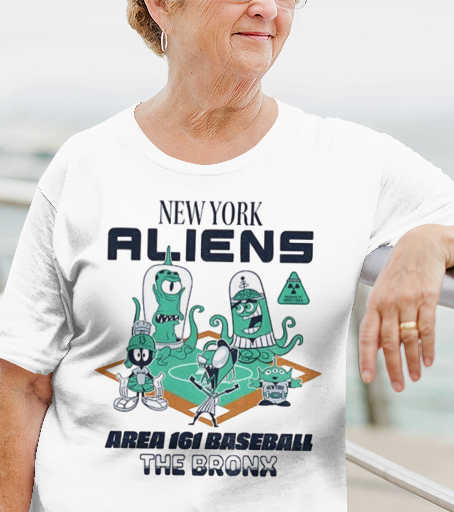 New York Aliens Area 161 Baseball The Bronx T-Shirt
