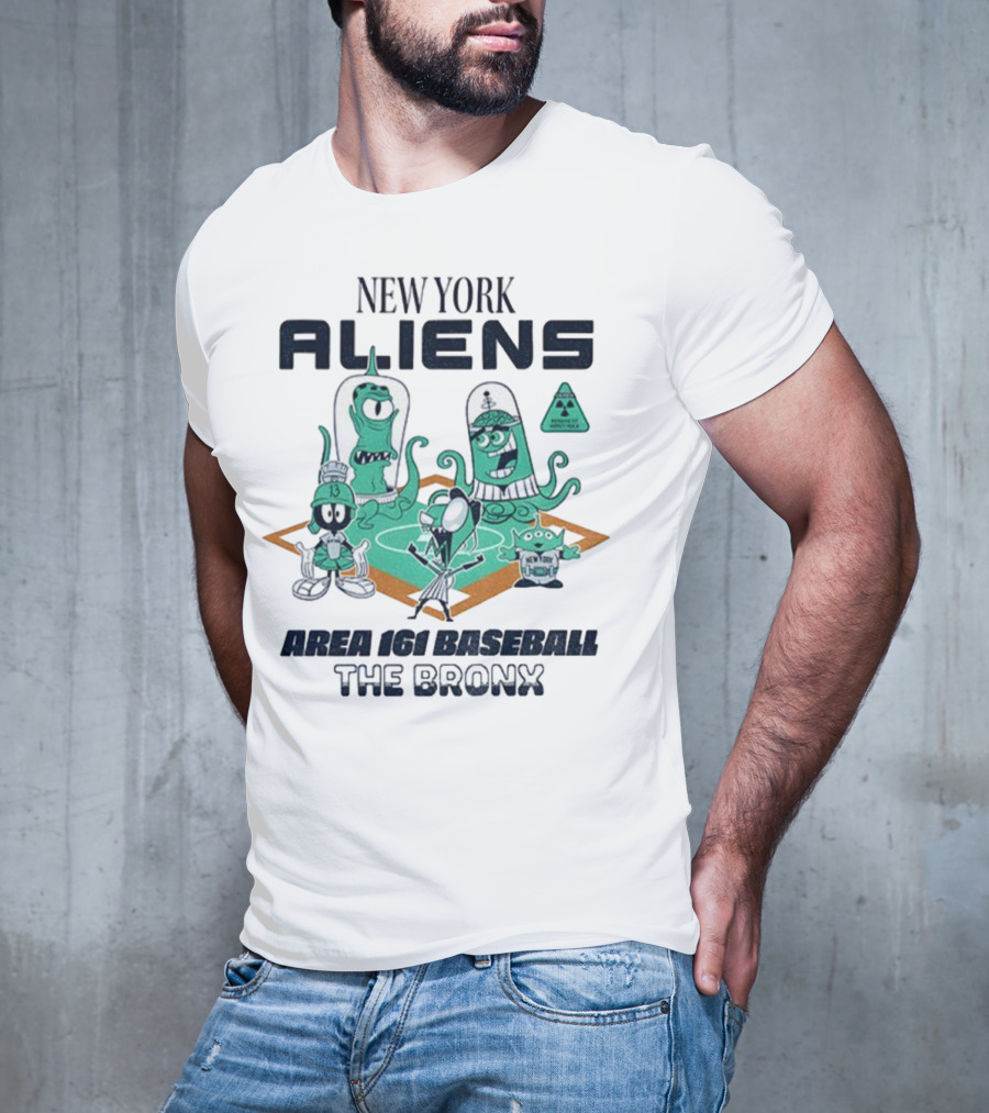 New York Aliens Area 161 Baseball The Bronx T-Shirt