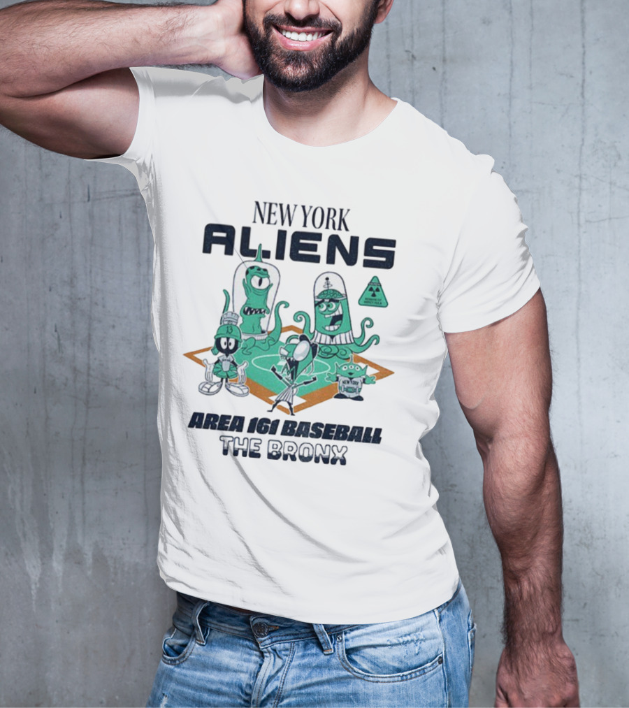 New York Aliens Area 161 Baseball The Bronx T-Shirt