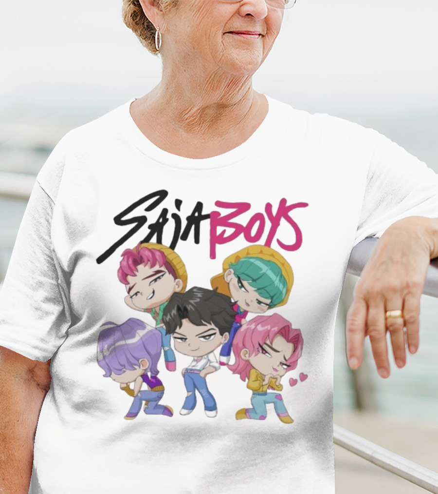 KPop Saja Boys Chibi Demon Hunters Characters T-Shirt