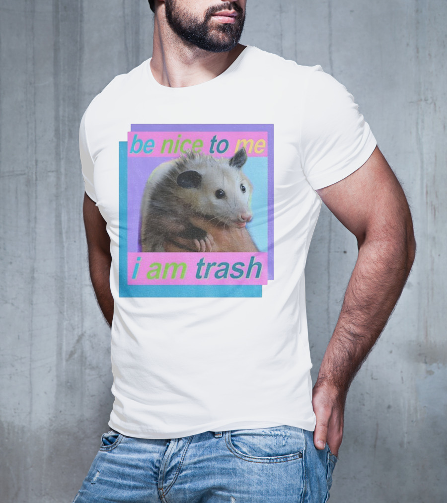 Be Nice To Me I Am Trash Possum Vintage T-Shirt