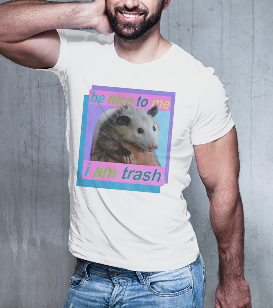 Be Nice To Me I Am Trash Possum Vintage T-Shirt