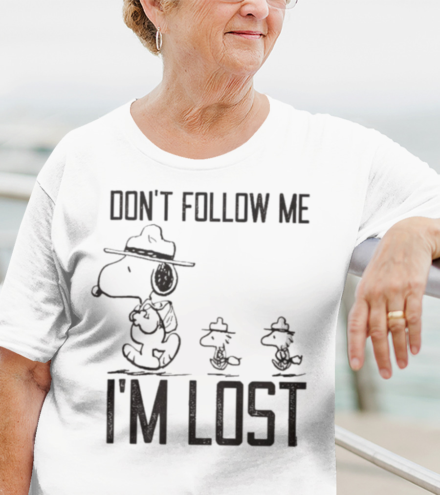 Snoopy Woodstock Peanuts Don’t Follow Me I’m Lost T-Shirt