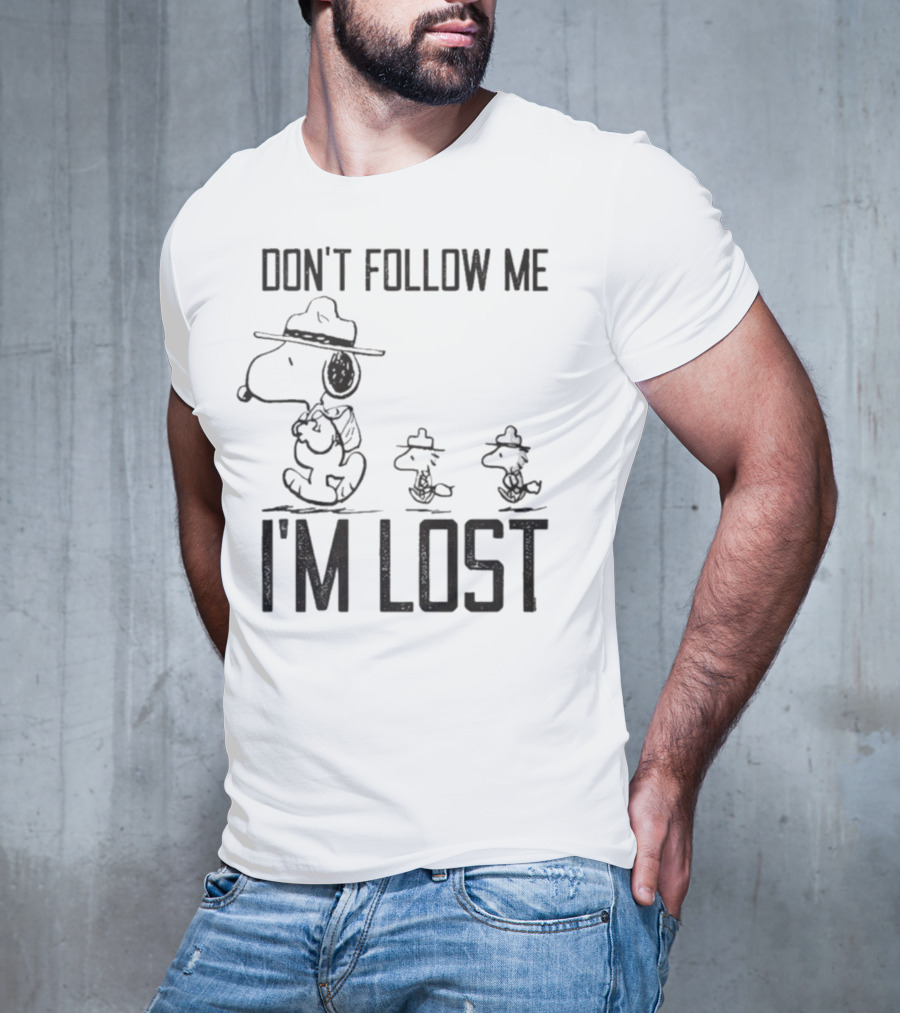 Snoopy Woodstock Peanuts Don’t Follow Me I’m Lost T-Shirt