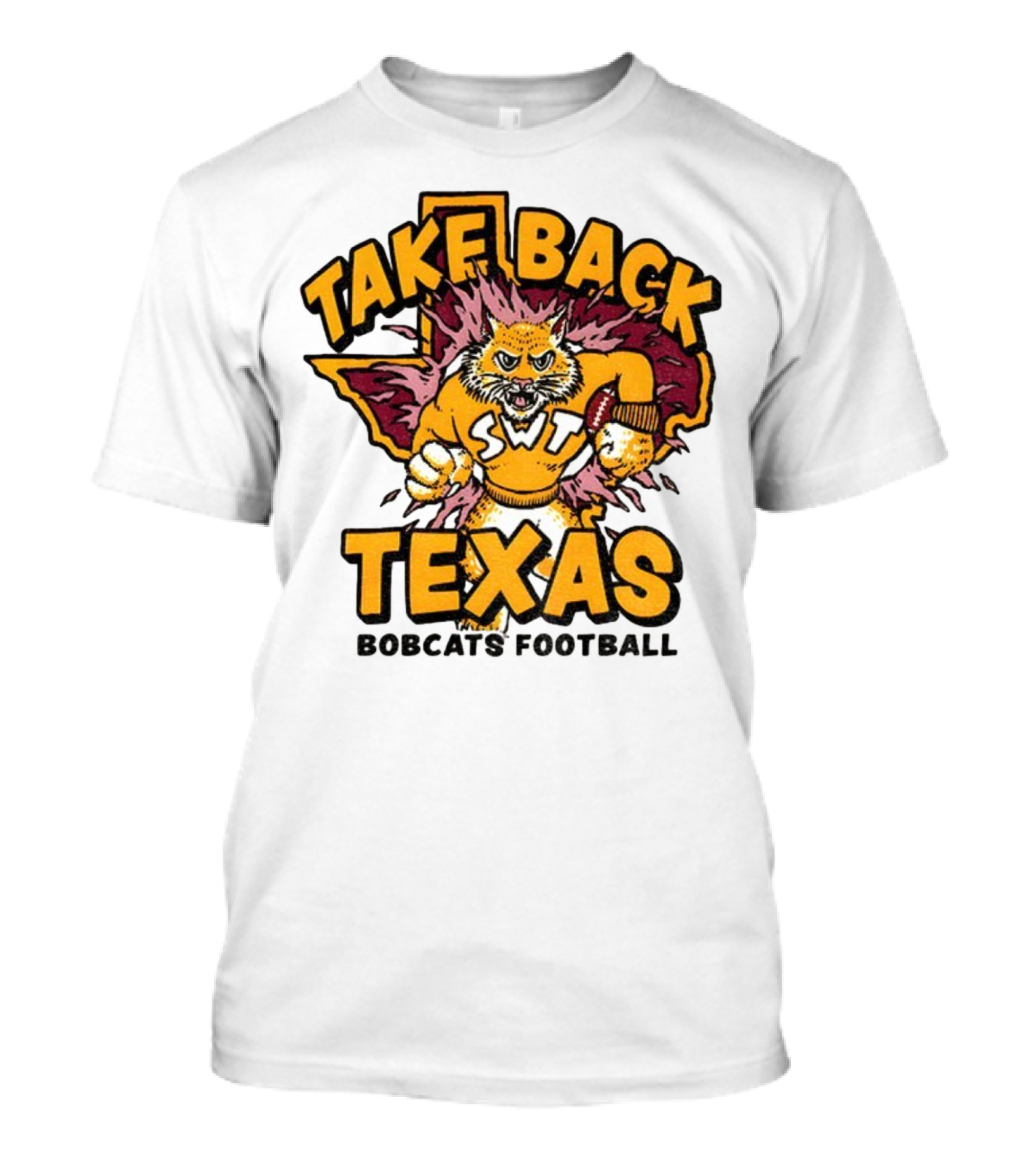 Take Back Texas SWT Bobcats Football Mascot 2025 T-Shirt