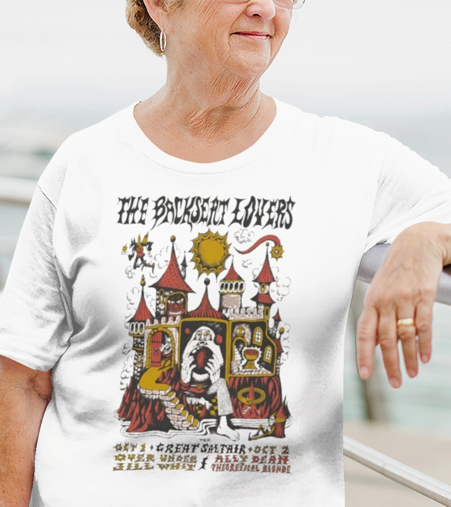 The Backseat Lovers Tour Unique Castle Artwork Oct 1 And 2 2025 T-Shirt