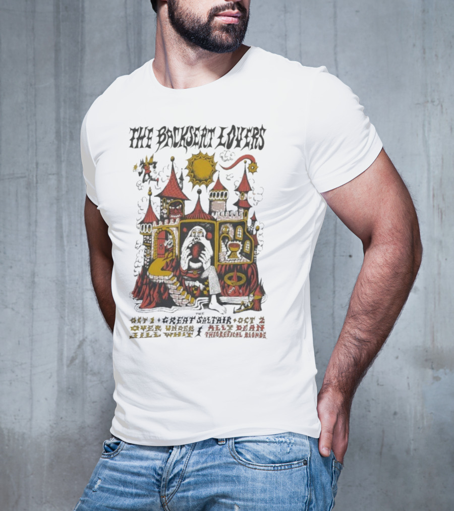 The Backseat Lovers Tour Unique Castle Artwork Oct 1 And 2 2025 T-Shirt