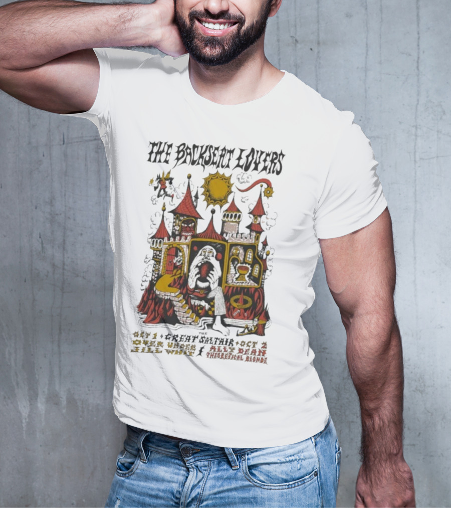 The Backseat Lovers Tour Unique Castle Artwork Oct 1 And 2 2025 T-Shirt