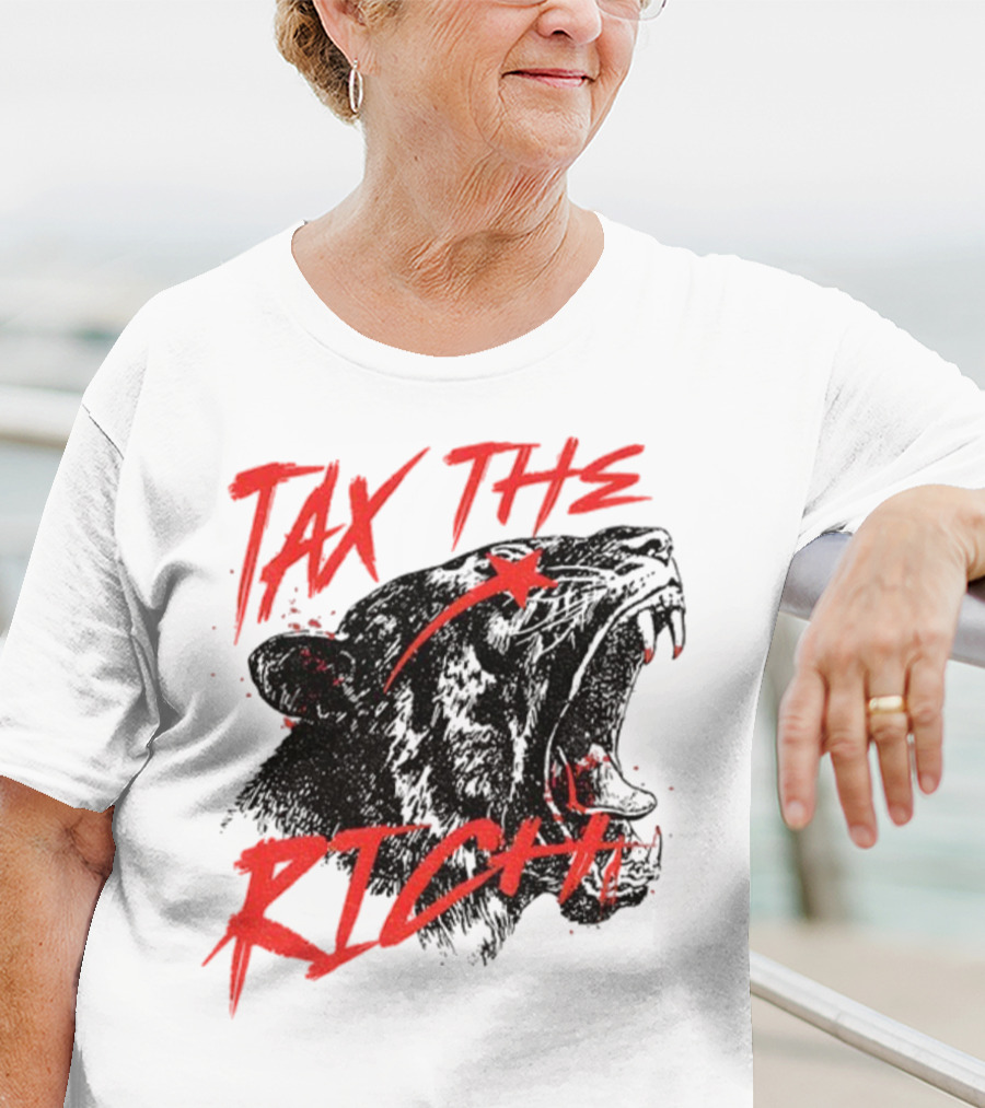 Tax The Rich Tiger Roar Anti Billionaire T-Shirt
