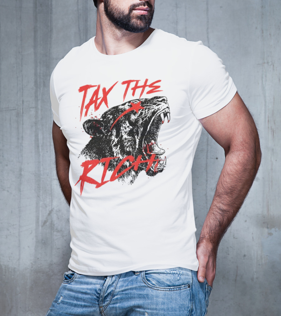 Tax The Rich Tiger Roar Anti Billionaire T-Shirt