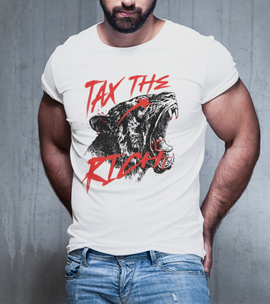 Tax The Rich Tiger Roar Anti Billionaire T-Shirt