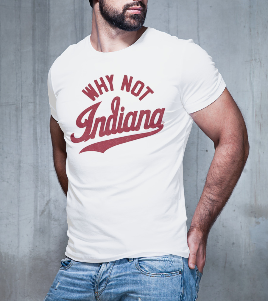 Why Not Indiana Hoosiers Crimson Football NFL 2025 T-Shirt