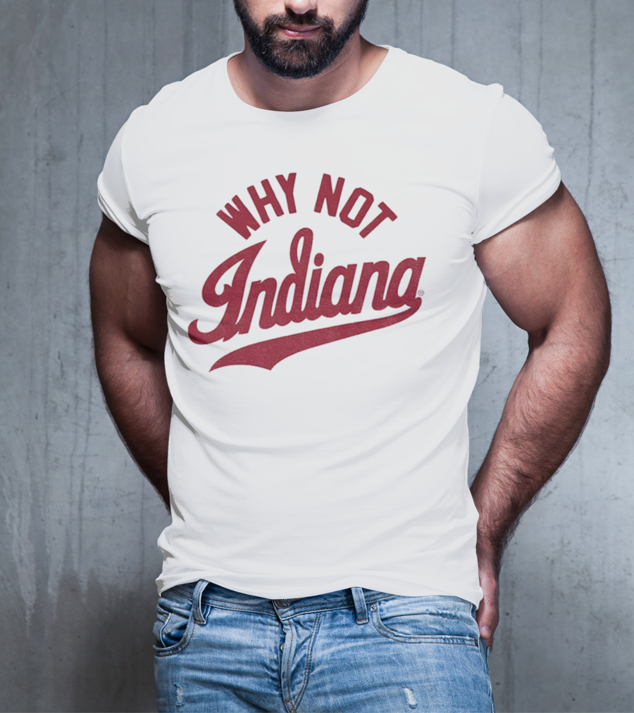 Why Not Indiana Hoosiers Crimson Football NFL 2025 T-Shirt