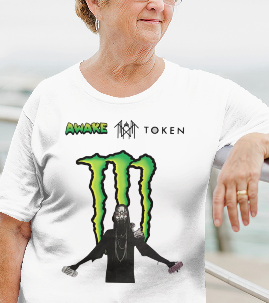Awake Token Monster Energy Hooded Figure T-Shirt