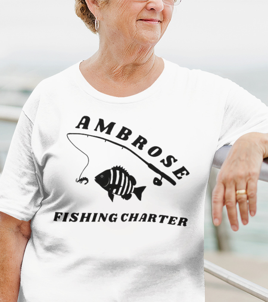 Ambrose Fishing Charter Fun Angling Adventure T-Shirt