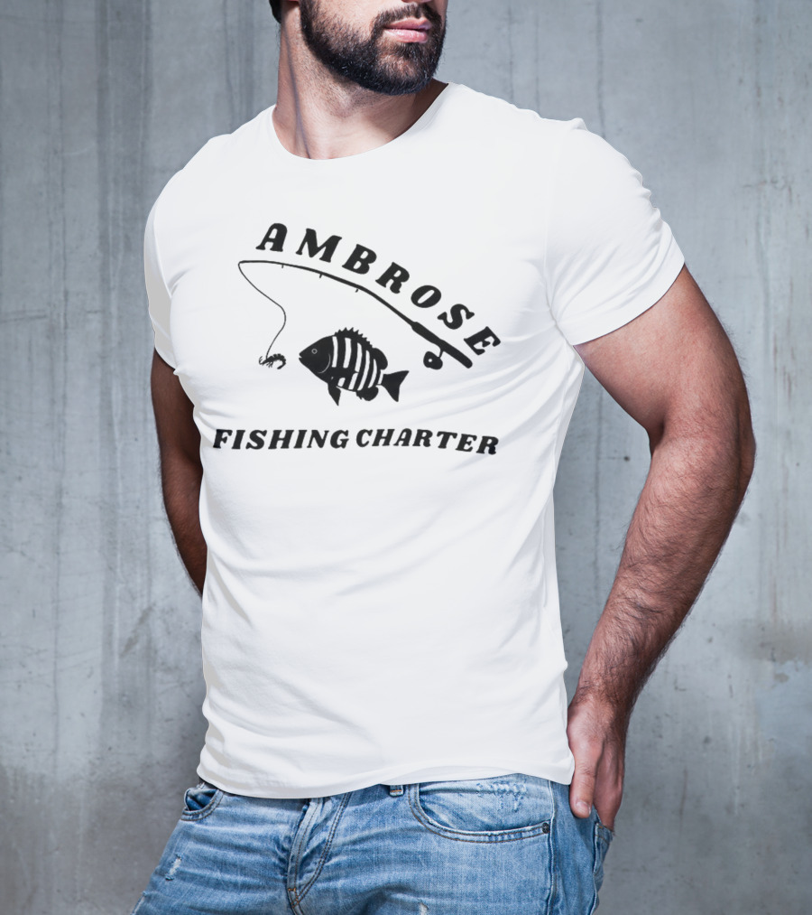 Ambrose Fishing Charter Fun Angling Adventure T-Shirt