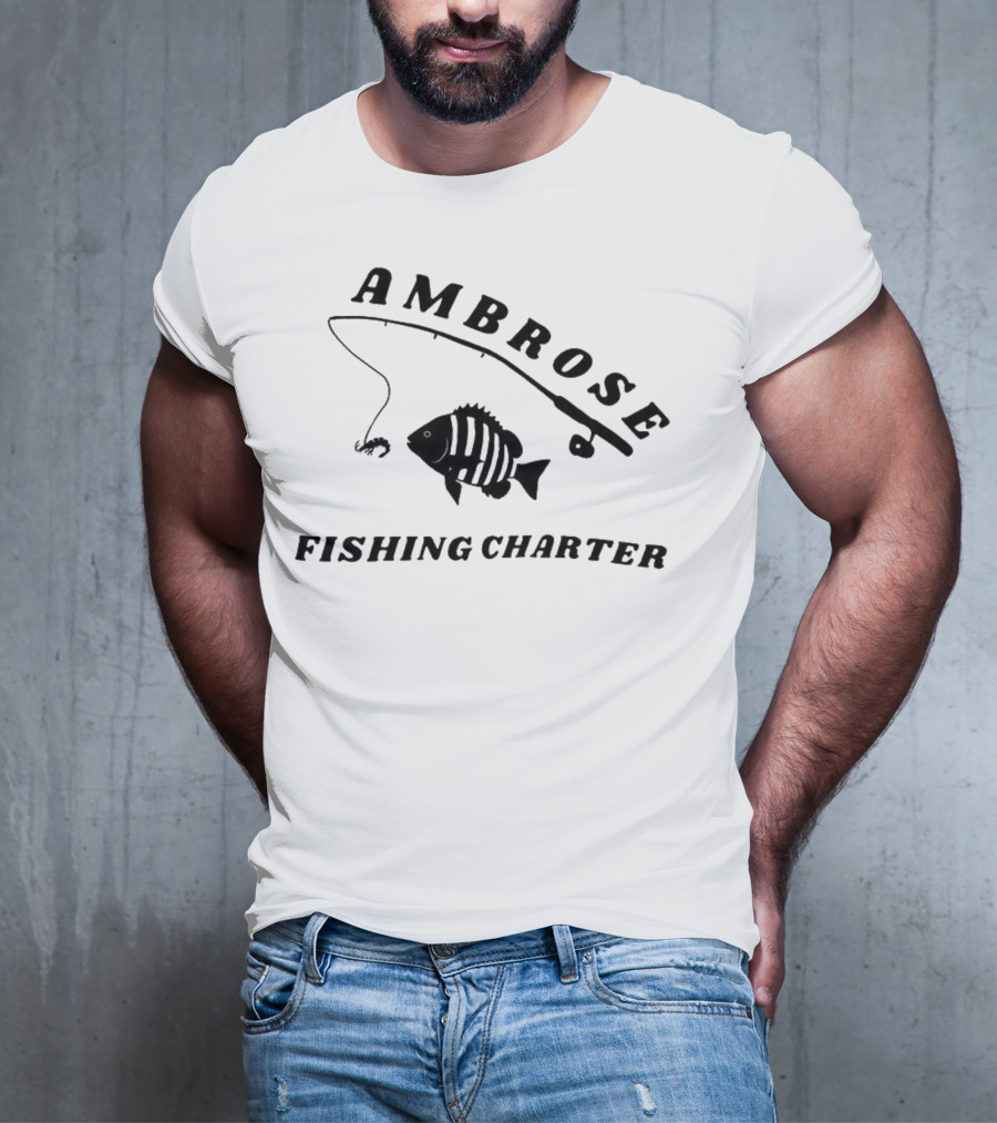 Ambrose Fishing Charter Fun Angling Adventure T-Shirt