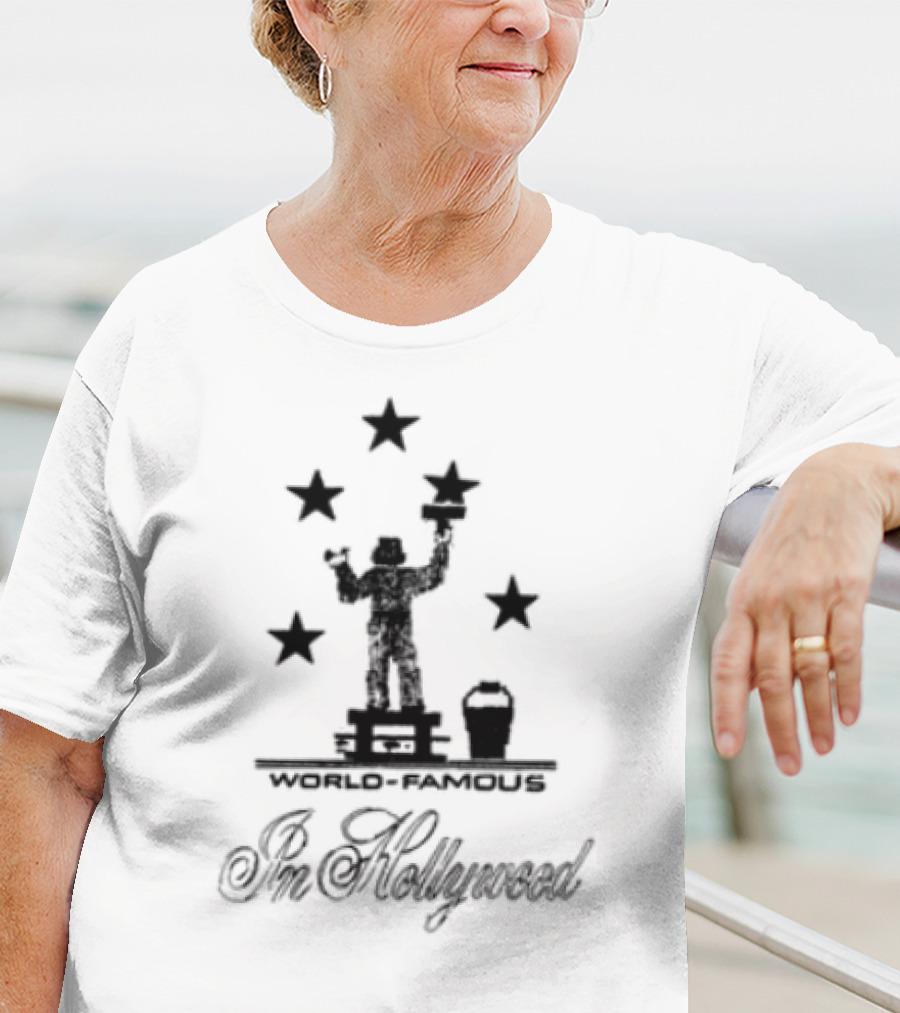 World Famous Anna Mills Hollywood Stars Silhouette Icon T-Shirt