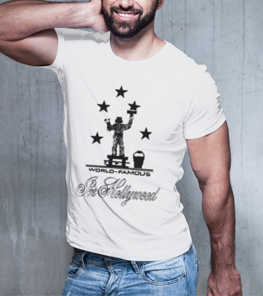 World Famous Anna Mills Hollywood Stars Silhouette Icon T-Shirt