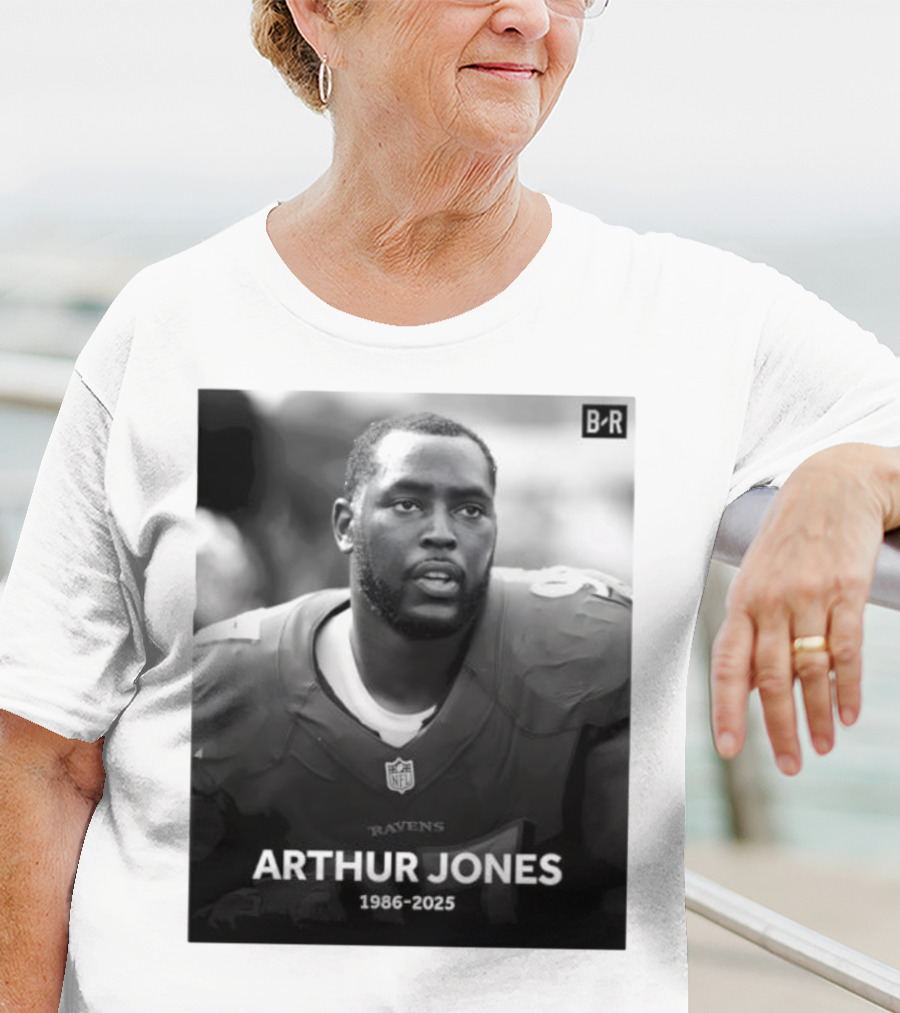 Arthur Jones Baltimore Ravens NFL Player Tribute 1986-2025 T-Shirt