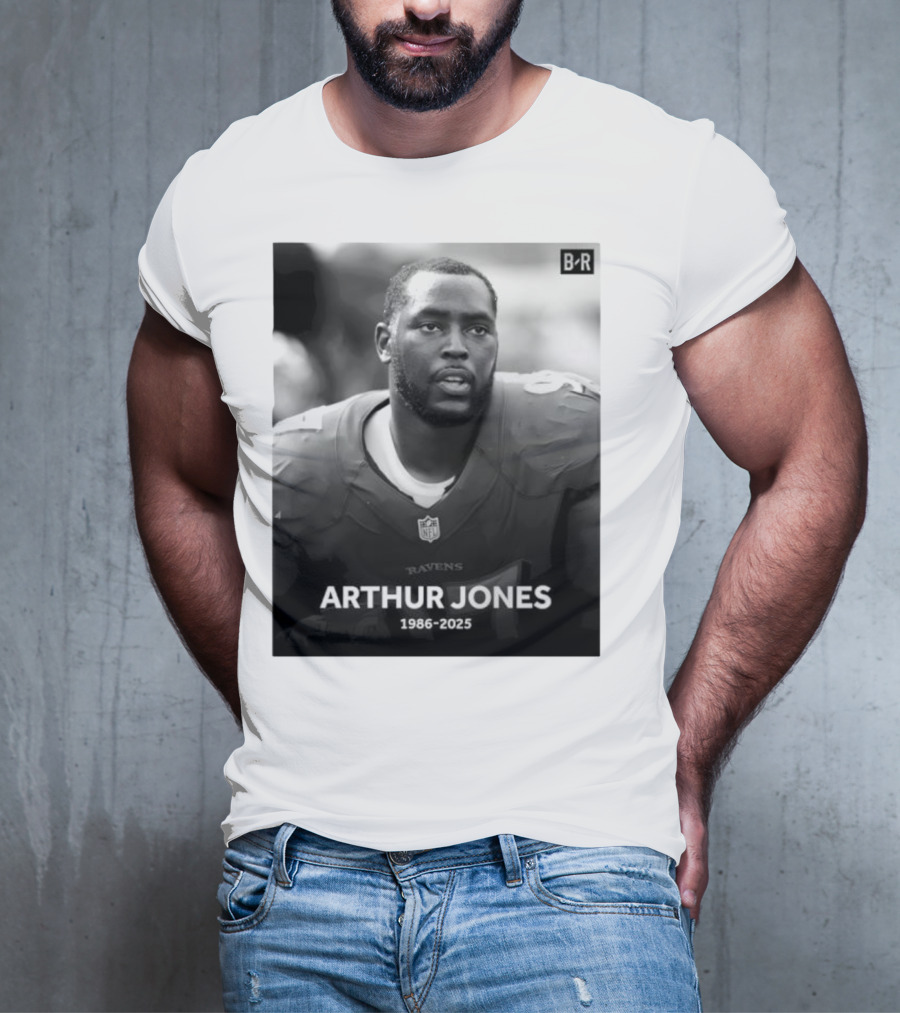 Arthur Jones Baltimore Ravens NFL Player Tribute 1986-2025 T-Shirt