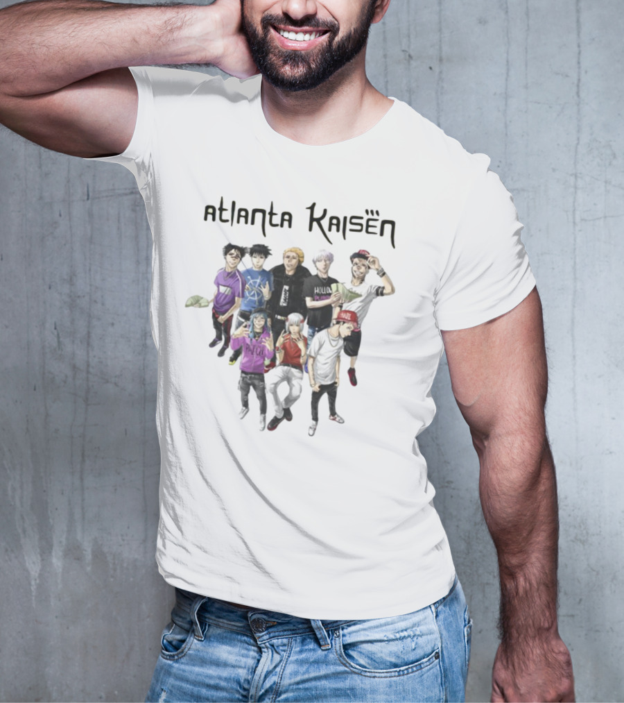 Goofyahhtees Atlanta Kaisen Anime Character Group With Fashion Styles T-Shirt