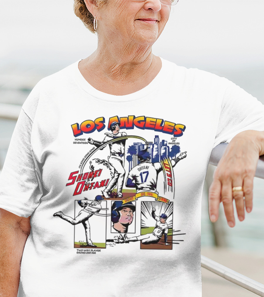 Los Angeles Shohei Ohtani Sho-Time Baseball Comic 17 T-Shirt