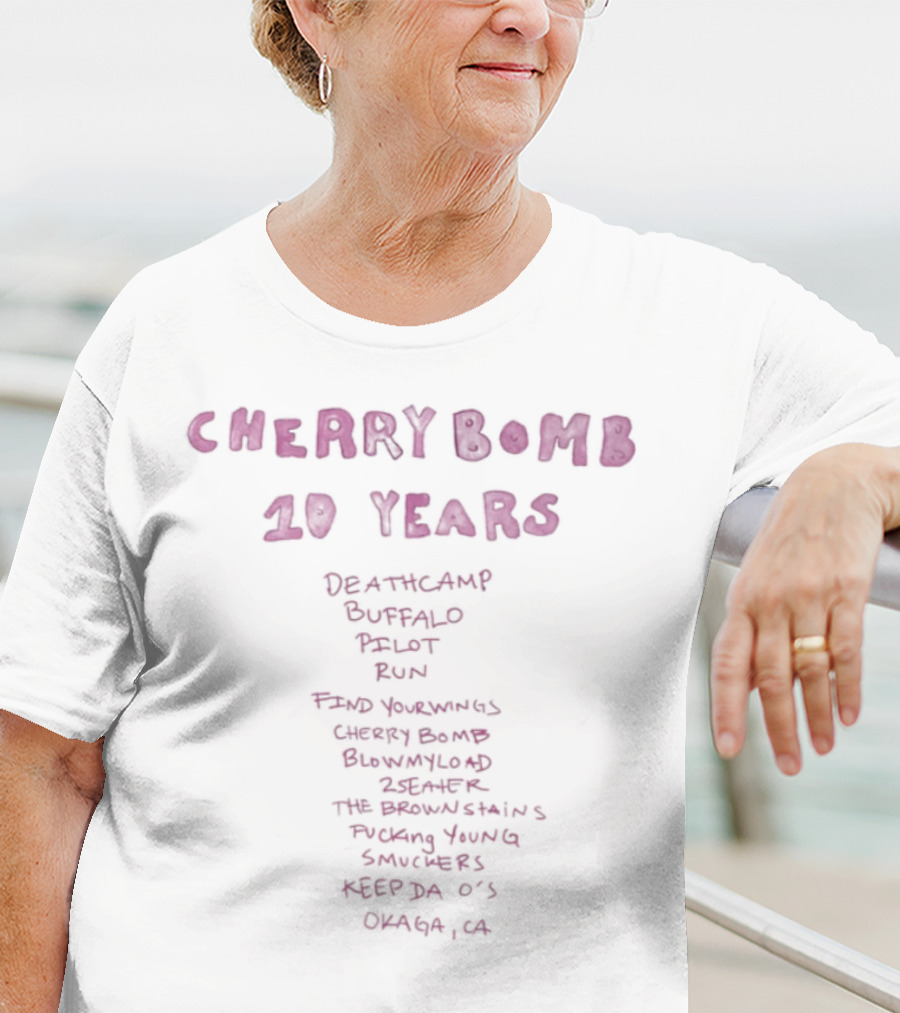Cherry Bomb 10 Years Seatac Wa Emerald Ballet Band Road Running Cherry Bomb Groveland Deer Lake The Running Running Sandy Space ASA O's Omaha Ca T-Shirt