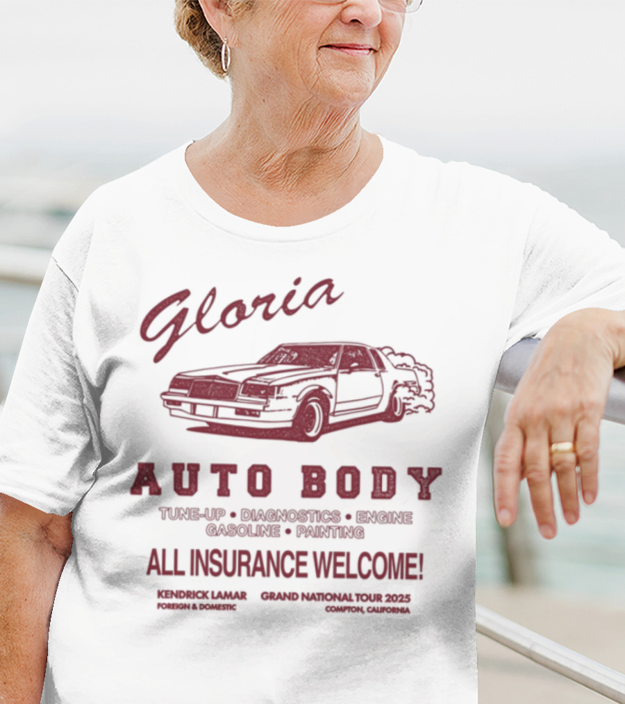 Gnxtour Kendrick Lamar Gloria Auto Body T-Shirt