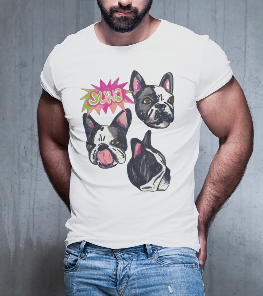 Kel Lauren Remi Wolf Juno Dog French Bulldog Faces T-Shirt