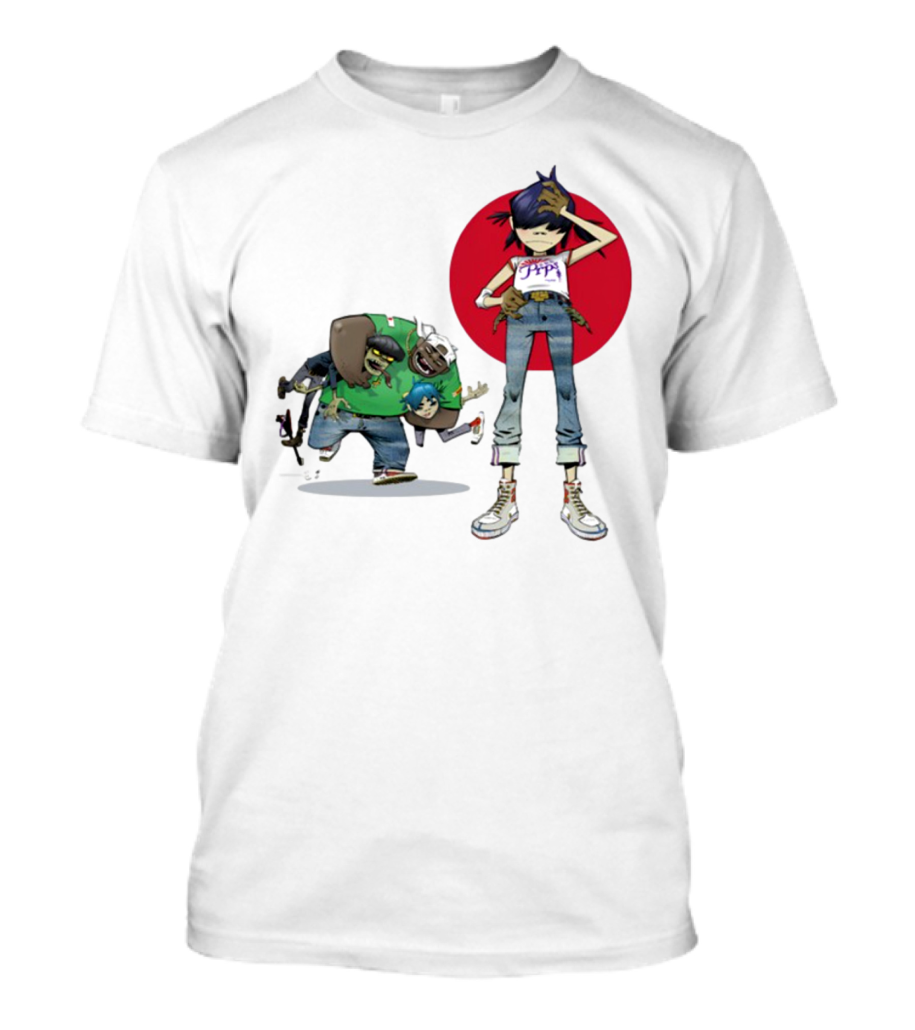 Gorillaz Limited Edition Invisible Sun Characters And Style T-Shirt