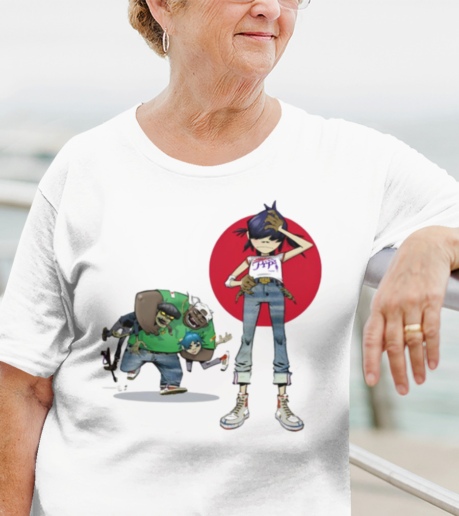 Gorillaz Limited Edition Invisible Sun Characters And Style T-Shirt