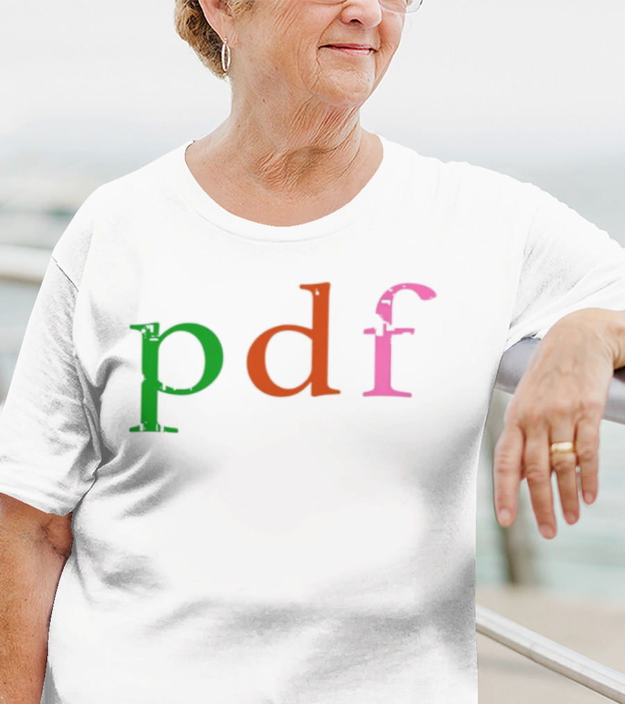 Pdf These Files Contain Confidential Multicolor Text T-Shirt
