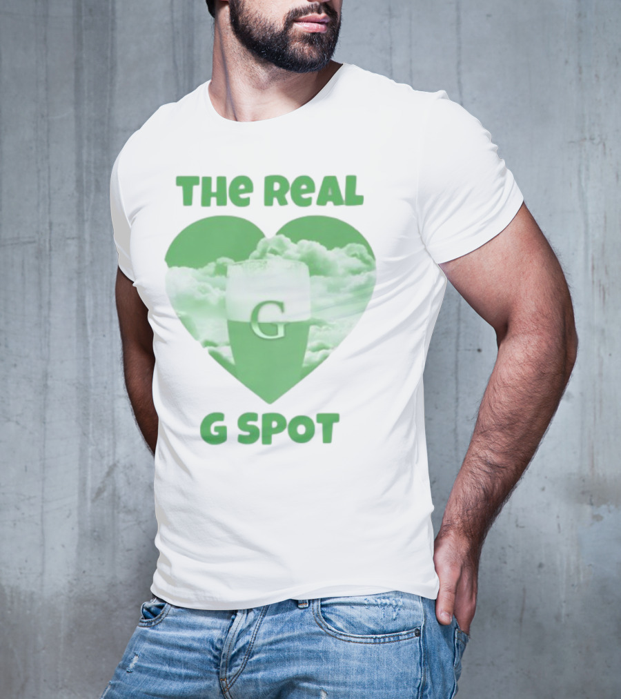 The Real G Spot Green Heart Cloud Pint T-Shirt