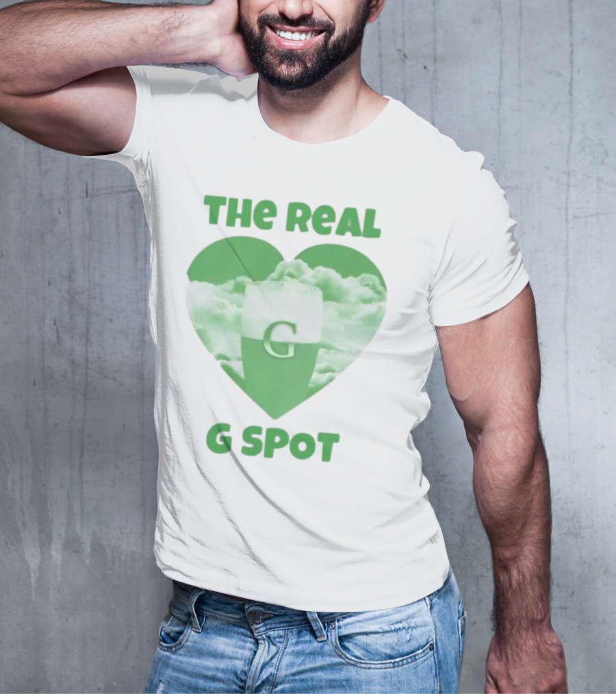 The Real G Spot Green Heart Cloud Pint T-Shirt