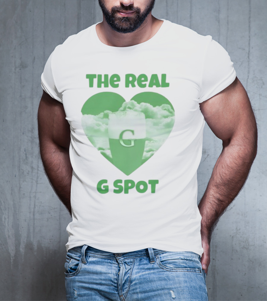 The Real G Spot Green Heart Cloud Pint T-Shirt
