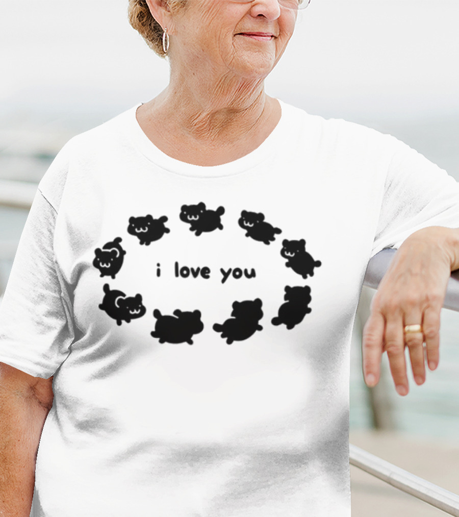 Crumb I Love You Cute Animal Circle T-Shirt