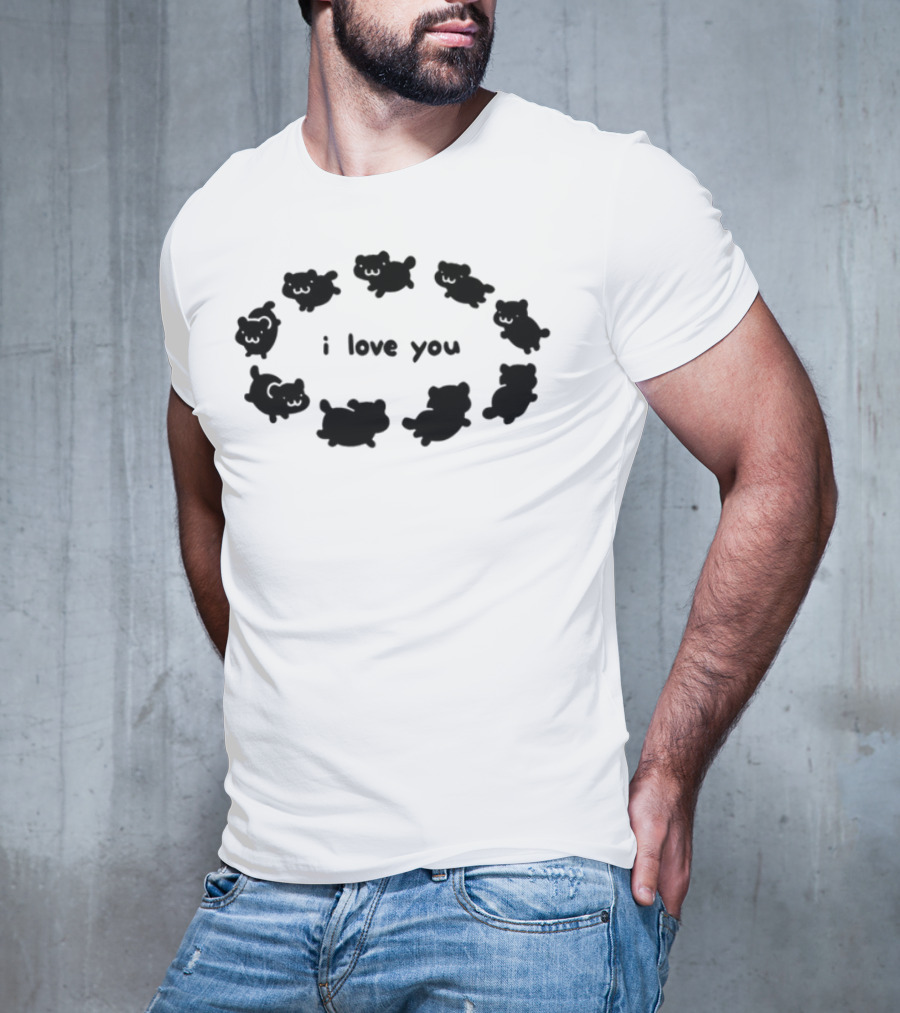 Crumb I Love You Cute Animal Circle T-Shirt