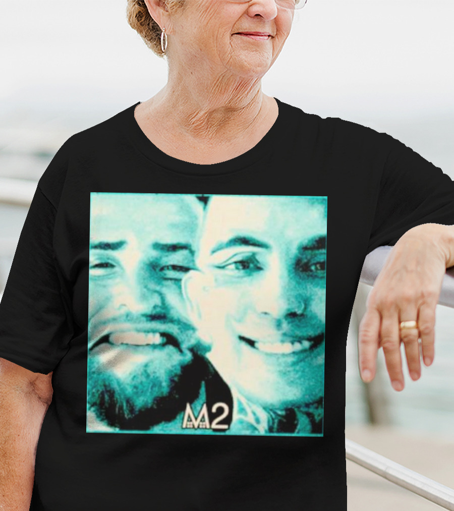 Mansionz M2 Album Cover Image With Smiling Duo T-Shirt
