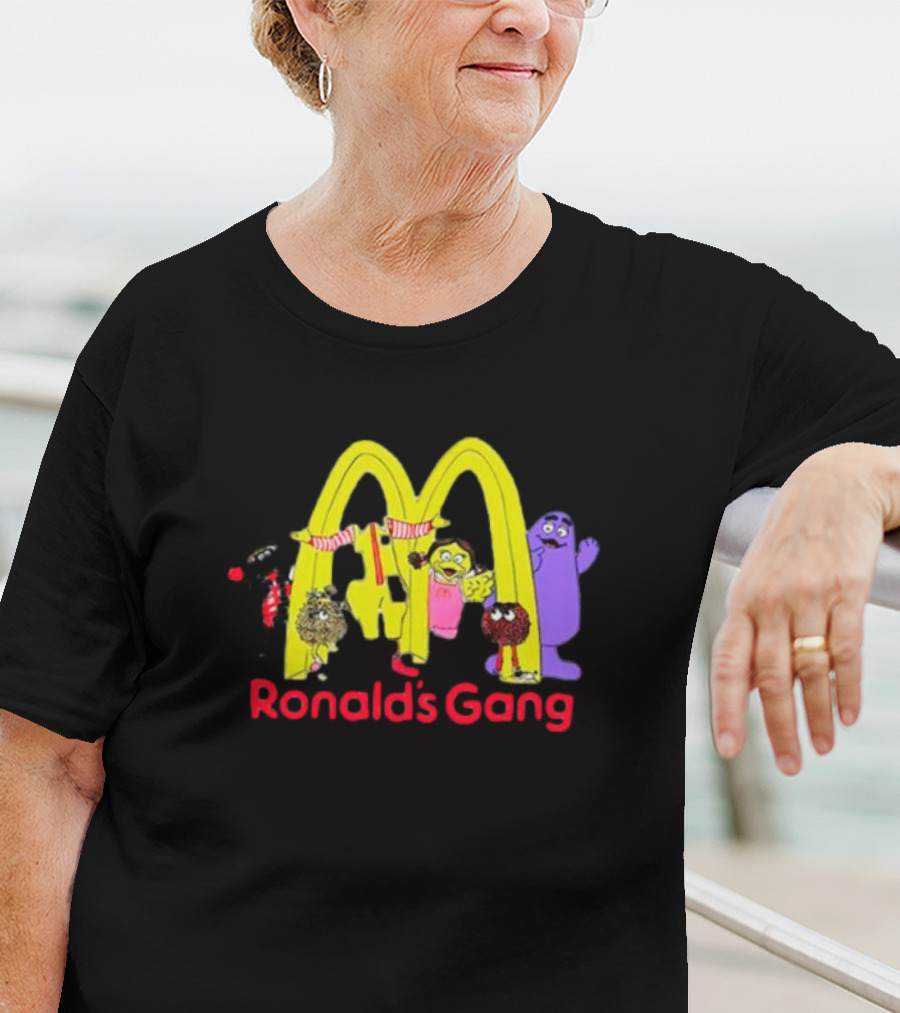 Ronald's Gang Mc Characters Under Golden Arches T-Shirt