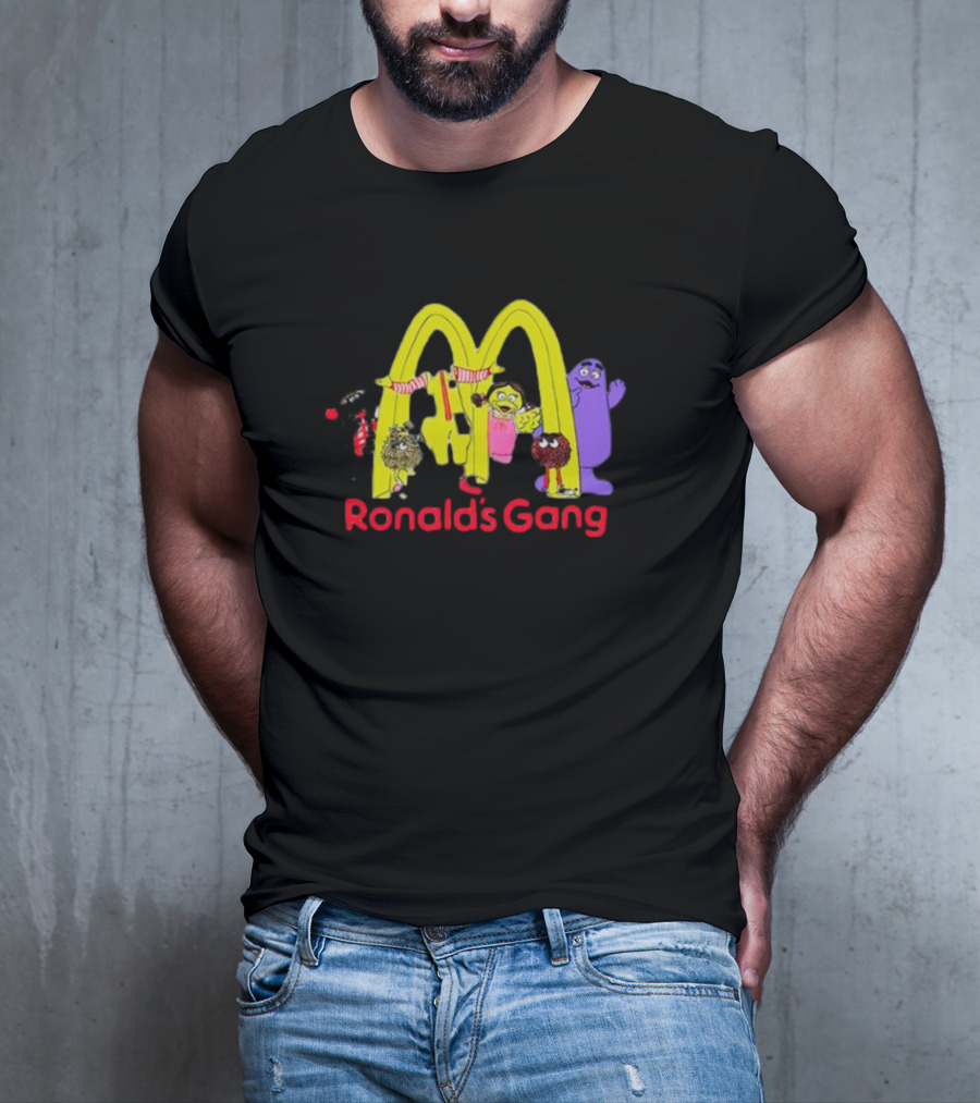 Ronald's Gang Mc Characters Under Golden Arches T-Shirt