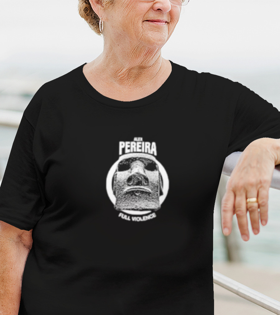 Alex Pereira Full Violence Easter Island Head T-Shirt