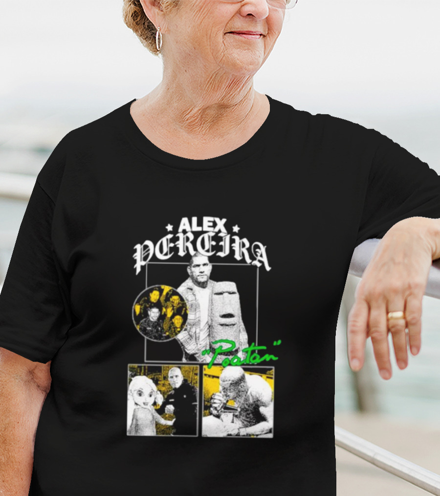 Alex Pereira Poatan Mixed Media Collage With Pop Culture And Meme Elements T-Shirt
