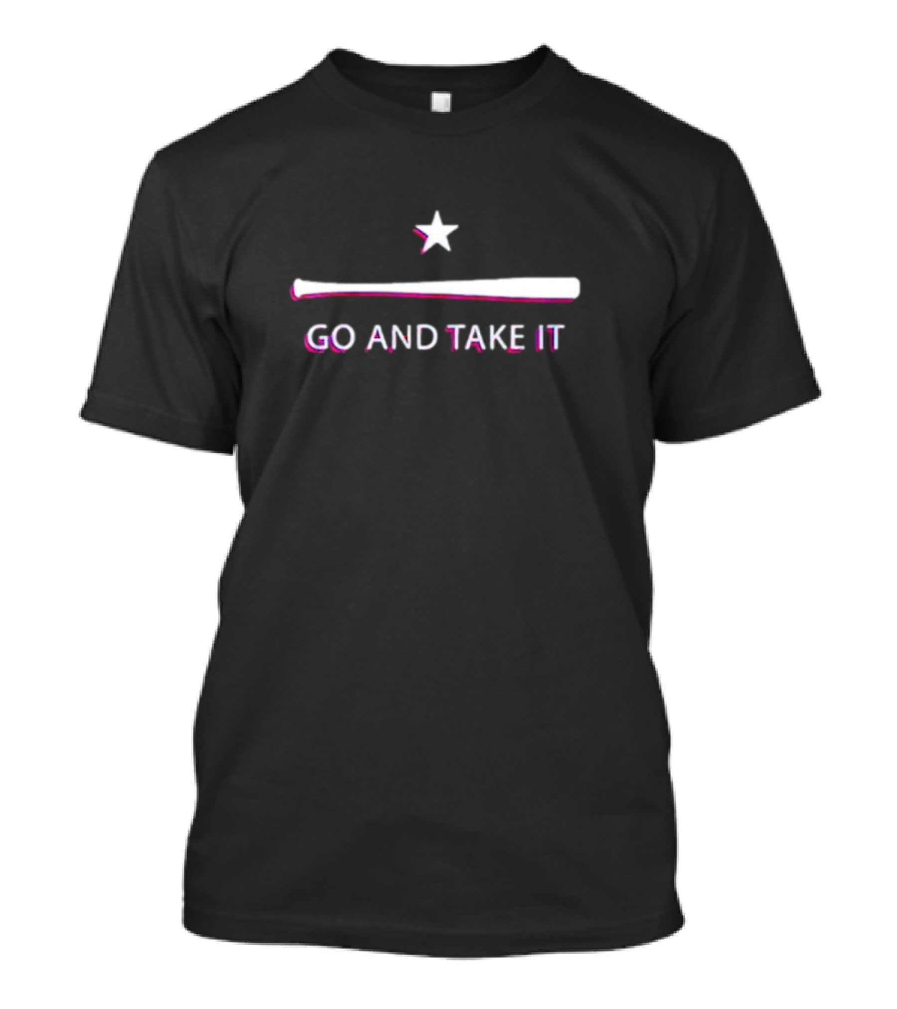 Go And Take It Texas Rangers Baseball Bat Star T-Shirt
