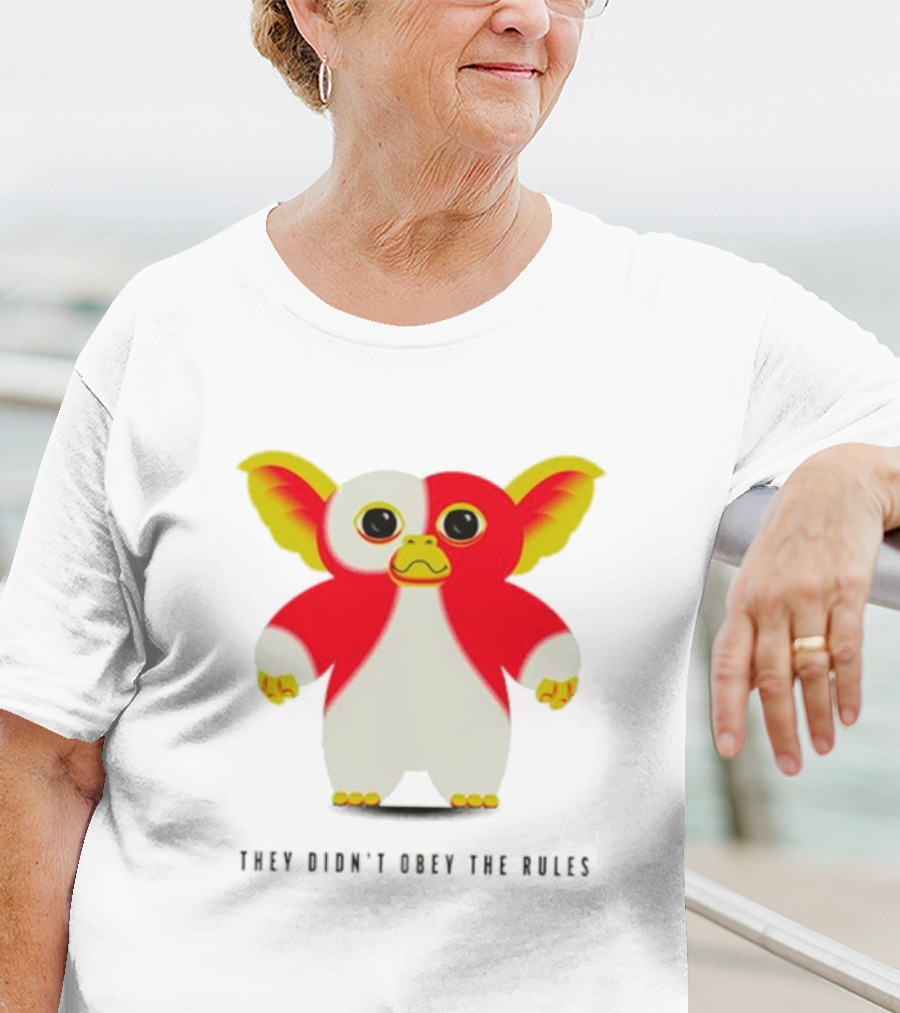 Gremlins They Didn't Obey The Rules Red And Yellow Creature T-Shirt