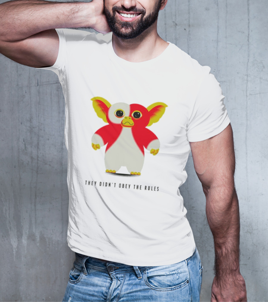 Gremlins They Didn't Obey The Rules Red And Yellow Creature T-Shirt