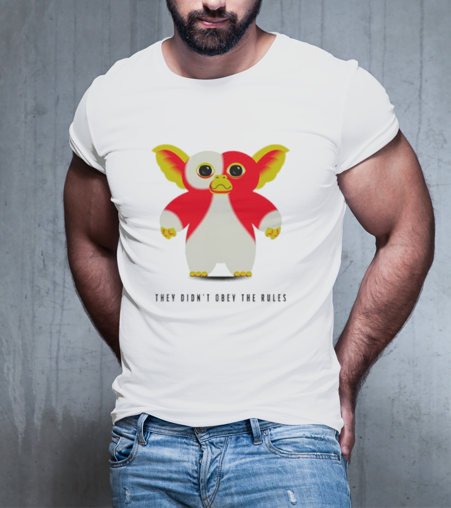 Gremlins They Didn't Obey The Rules Red And Yellow Creature T-Shirt