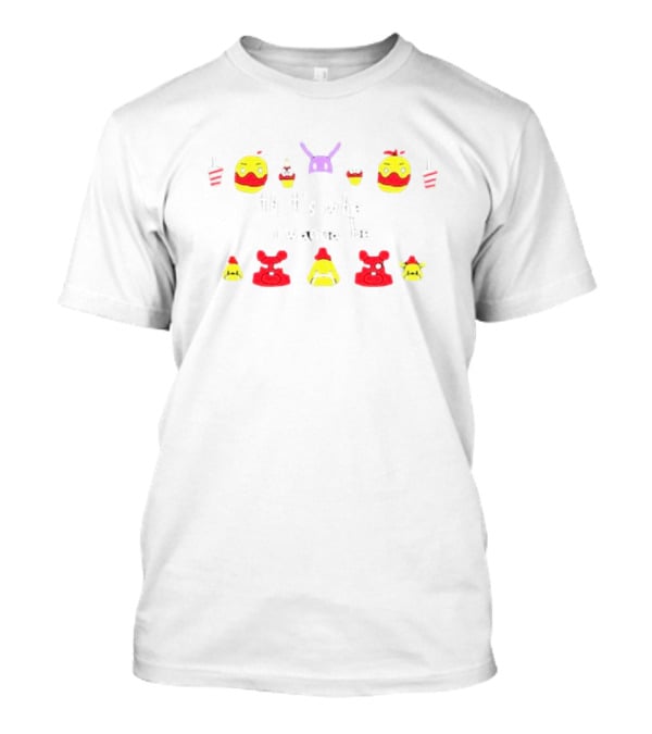 That's Where I Wanna Be McDonald's And Five Nights At Freddy's Cupcake And Party Hat Icons T-Shirt